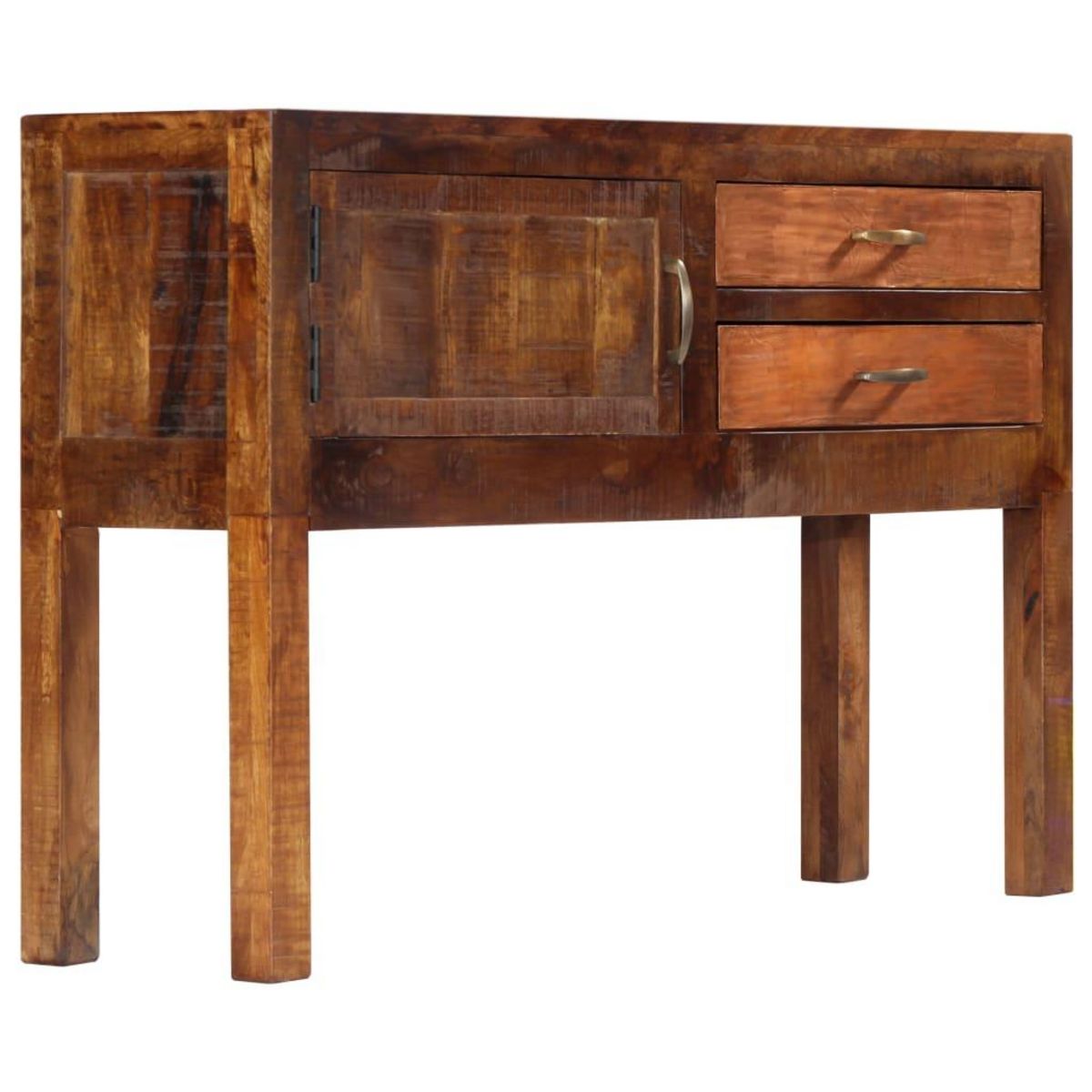 VIDAXL Buffet 118x30x75 cm Bois de manguier massif