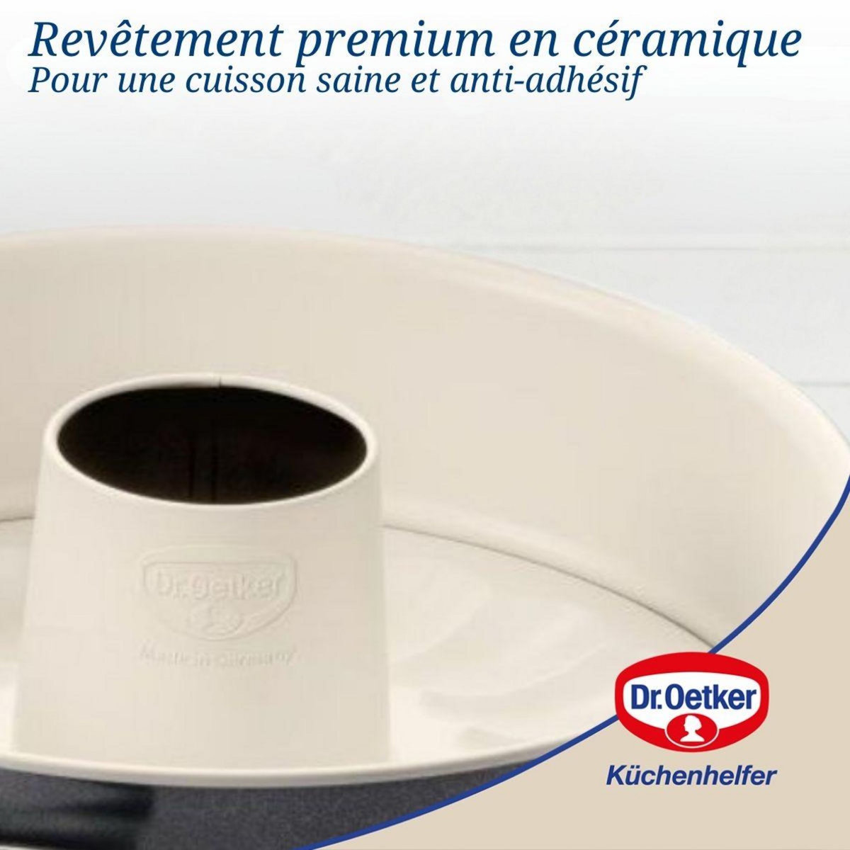 DR.OETKER Ensemble de 2 Moules à manqué et à savarin double fond 28 cm Dr.Oetker Back Trend