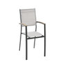 Voir la diapositive 3 : JARDIDECO Lot de 2 fauteuils de jardin empilable alu Pineda Vert - Jardideco