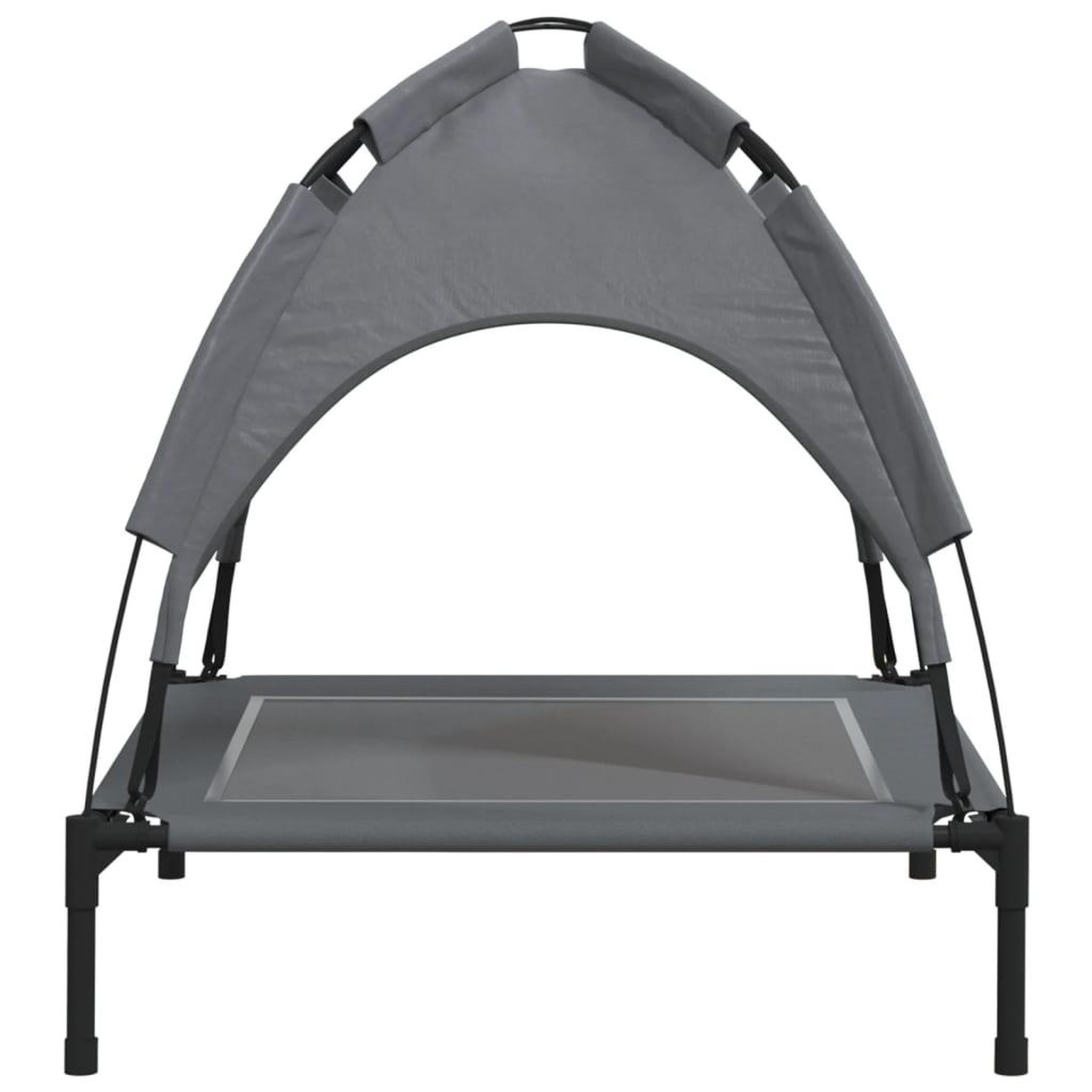 Voir la diapositive 5 : VIDAXL Lit pour chien avec auvent anthracite tissu Oxford et acier