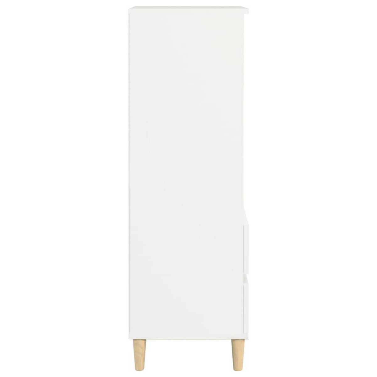 VIDAXL Buffet haut Blanc 40x36x110 cm Bois d'ingenierie