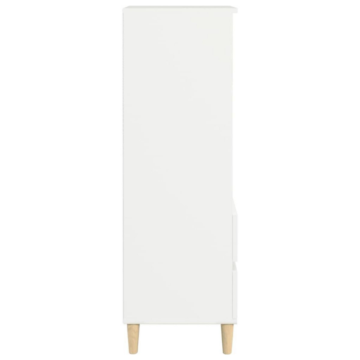 VIDAXL Buffet haut Blanc 40x36x110 cm Bois d'ingenierie