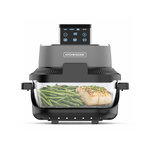 KITCHENCOOK Kitchencook - Crispx - Friteuse à Air Panoramique - 2 Récipients En Verre - 4 Programmes - 1500w