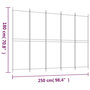 Voir la diapositive 6 : VIDAXL Cloison de separation 5 panneaux Anthracite 250x180 cm Tissu