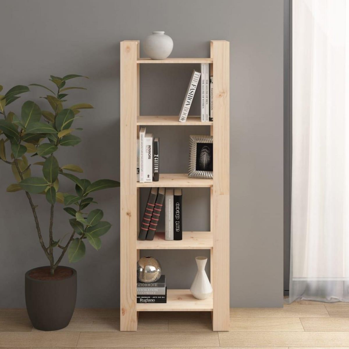 VIDAXL Bibliotheque/Separateur de piece 60x35x160 cm Bois massif
