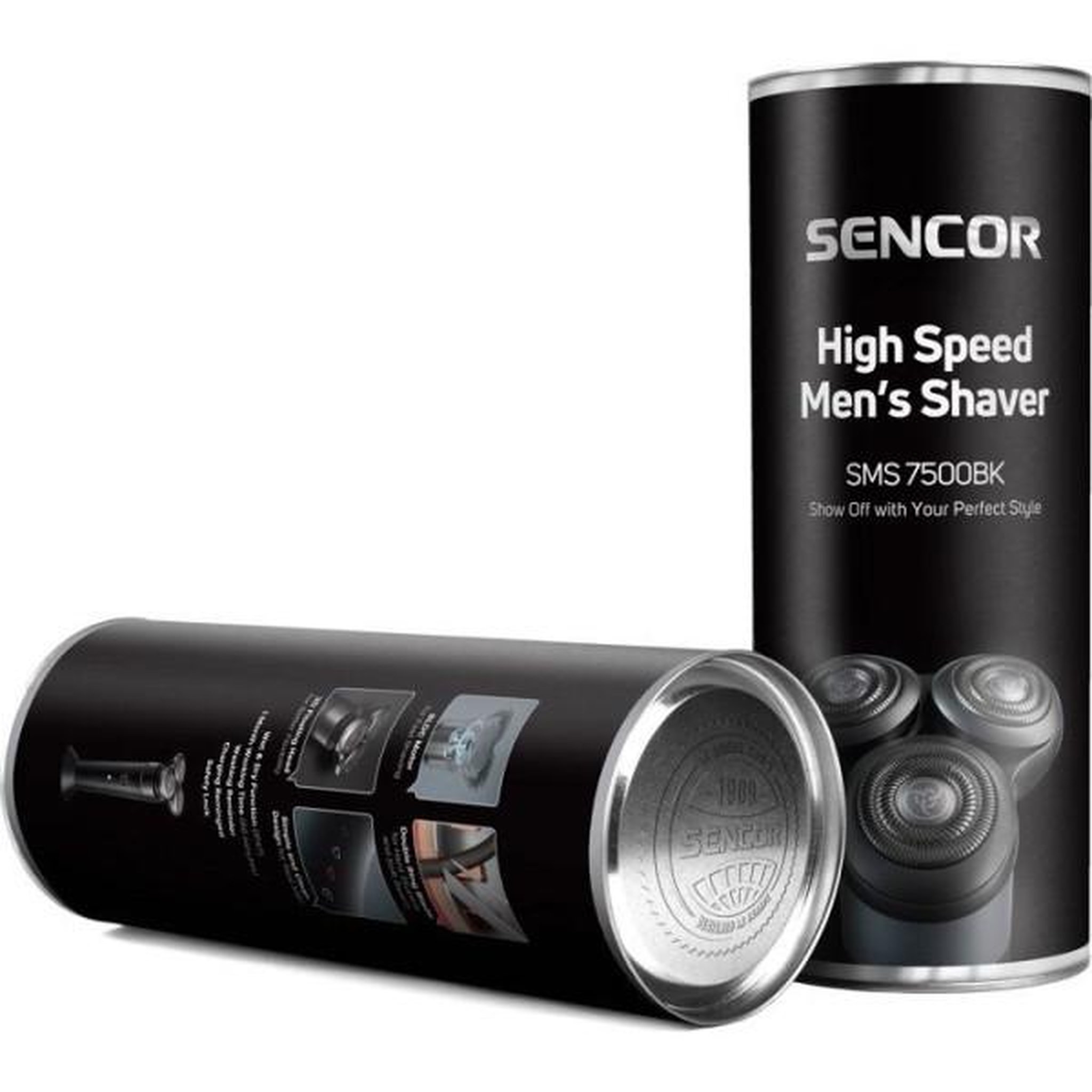 Voir la diapositive 5 : MARKET24 Rasoir - Tondeuse Electrique   homme SENCOR SMS 7500BK - Tete flottante 3D - Usage sec ou humide - Double anneau inox - Noir