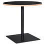 Voir la diapositive 1 : Paris Prix Table de Repas Design  Polanzia  80cm Noir