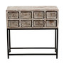Voir la diapositive 2 : Paris Prix Console 8 Tiroirs en Bois  Marina  76cm Naturel