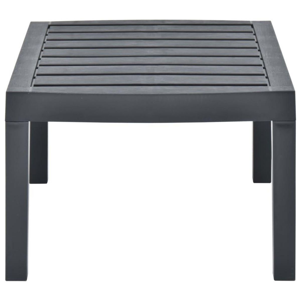 VIDAXL Table de jardin Anthracite 78x55x38 cm Plastique