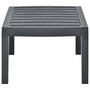 Voir la diapositive 3 : VIDAXL Table de jardin Anthracite 78x55x38 cm Plastique