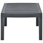 Voir la diapositive 3 : VIDAXL Table de jardin Anthracite 78x55x38 cm Plastique