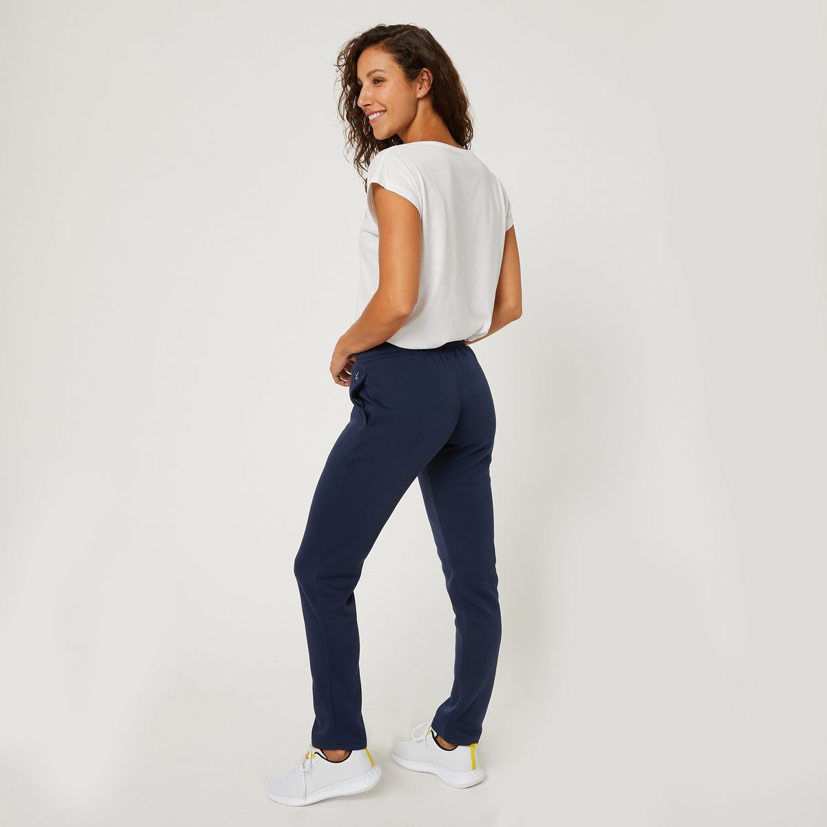 INEXTENSO Pantalon de sport bleu marine femme