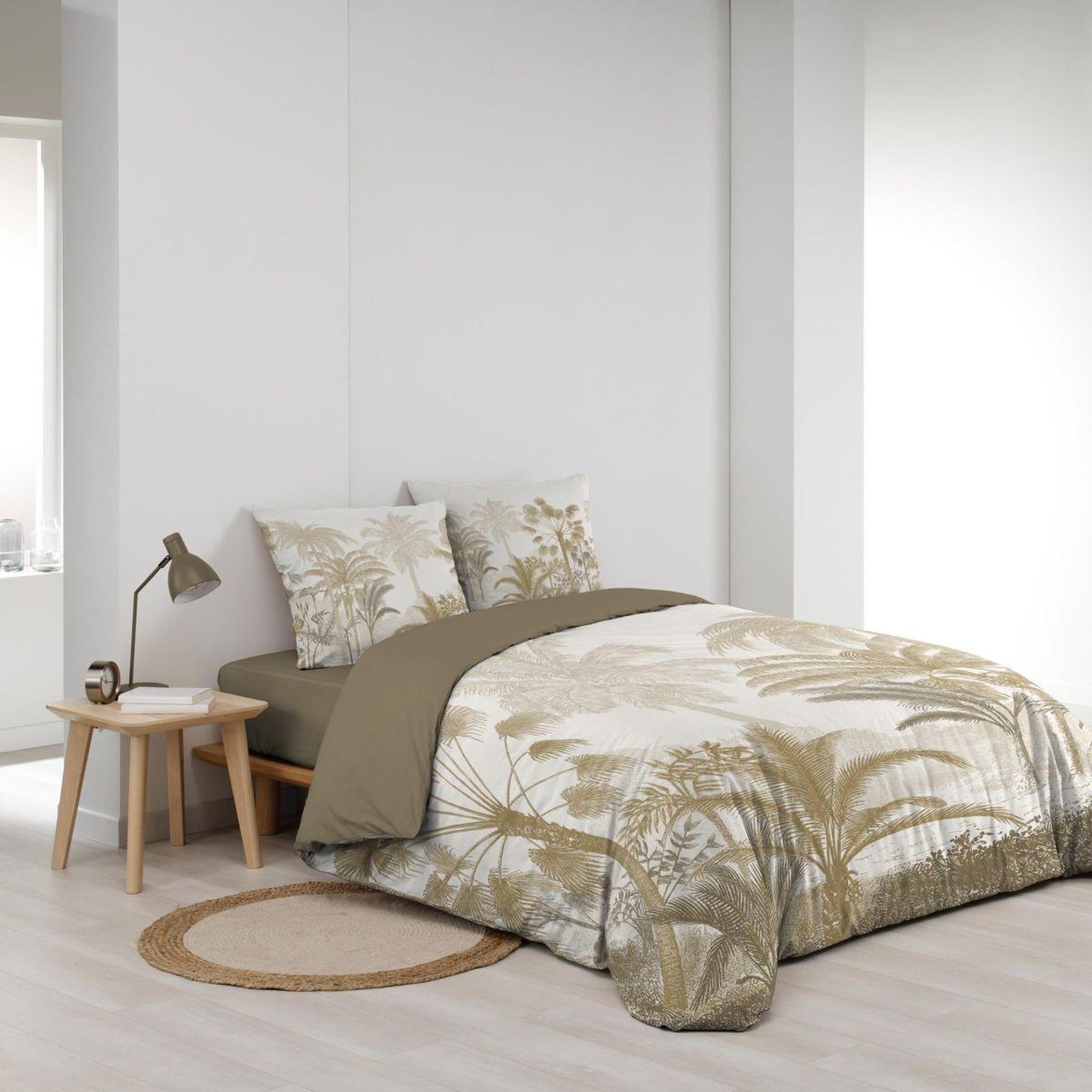 Voir la diapositive 2 : Douceur d'Intérieur Parure de lit 3 pièces  cocoty  260x240cm naturel
