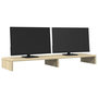Voir la diapositive 3 : VIDAXL Support de moniteur chêne sonoma 100x27x10 cm bois d ingénierie