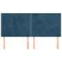 Voir la diapositive 3 : VIDAXL Tetes de lit 4 pcs Bleu fonce 100x5x78/88 cm Velours