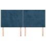 Voir la diapositive 3 : VIDAXL Tetes de lit 4 pcs Bleu fonce 100x5x78/88 cm Velours