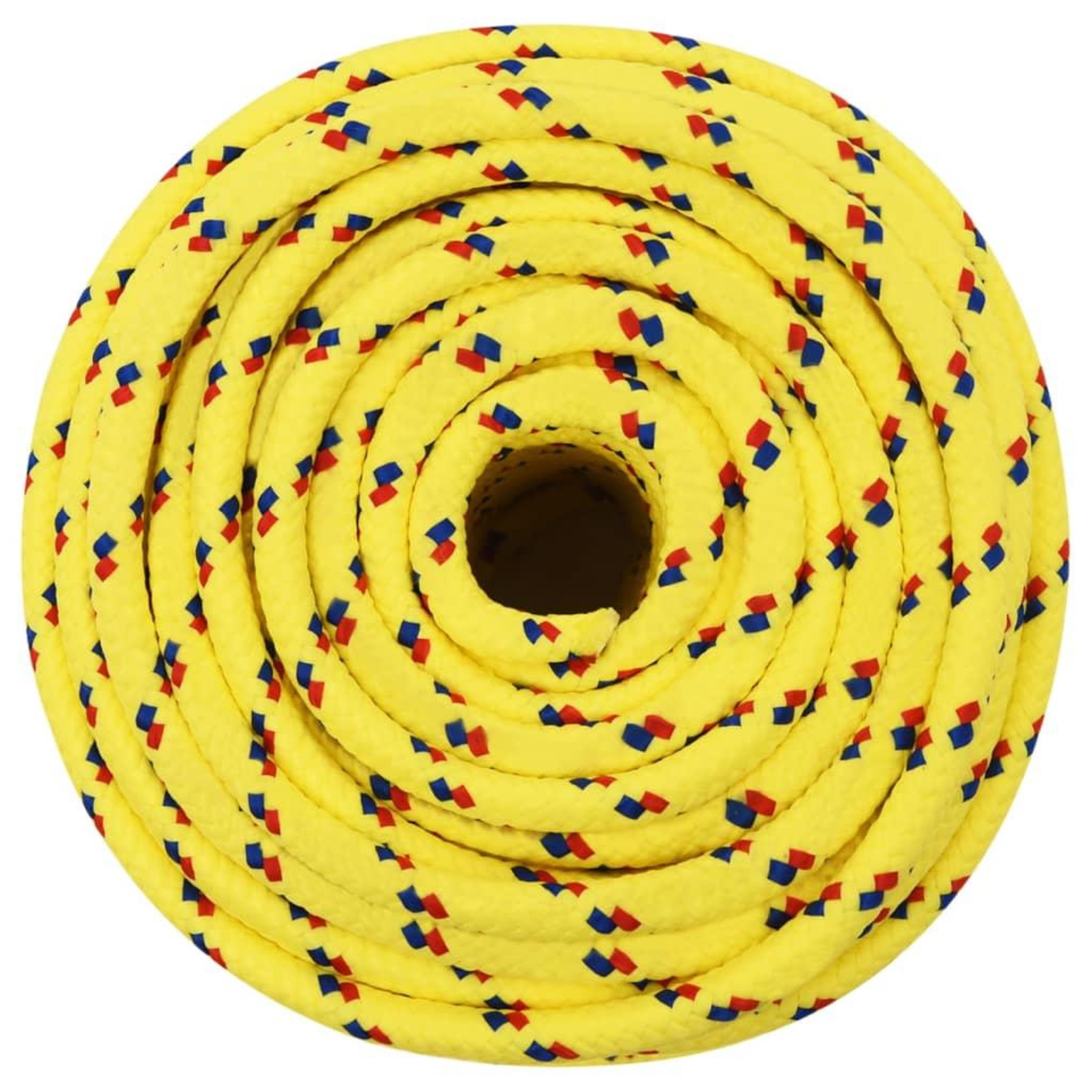 Voir la diapositive 3 : VIDAXL Corde de bateau Jaune 12 mm 25 m Polypropylene