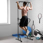 Voir la diapositive 2 : HOMCOM Station de musculation multifonction barre de traction chaise romaine réglable acier noir