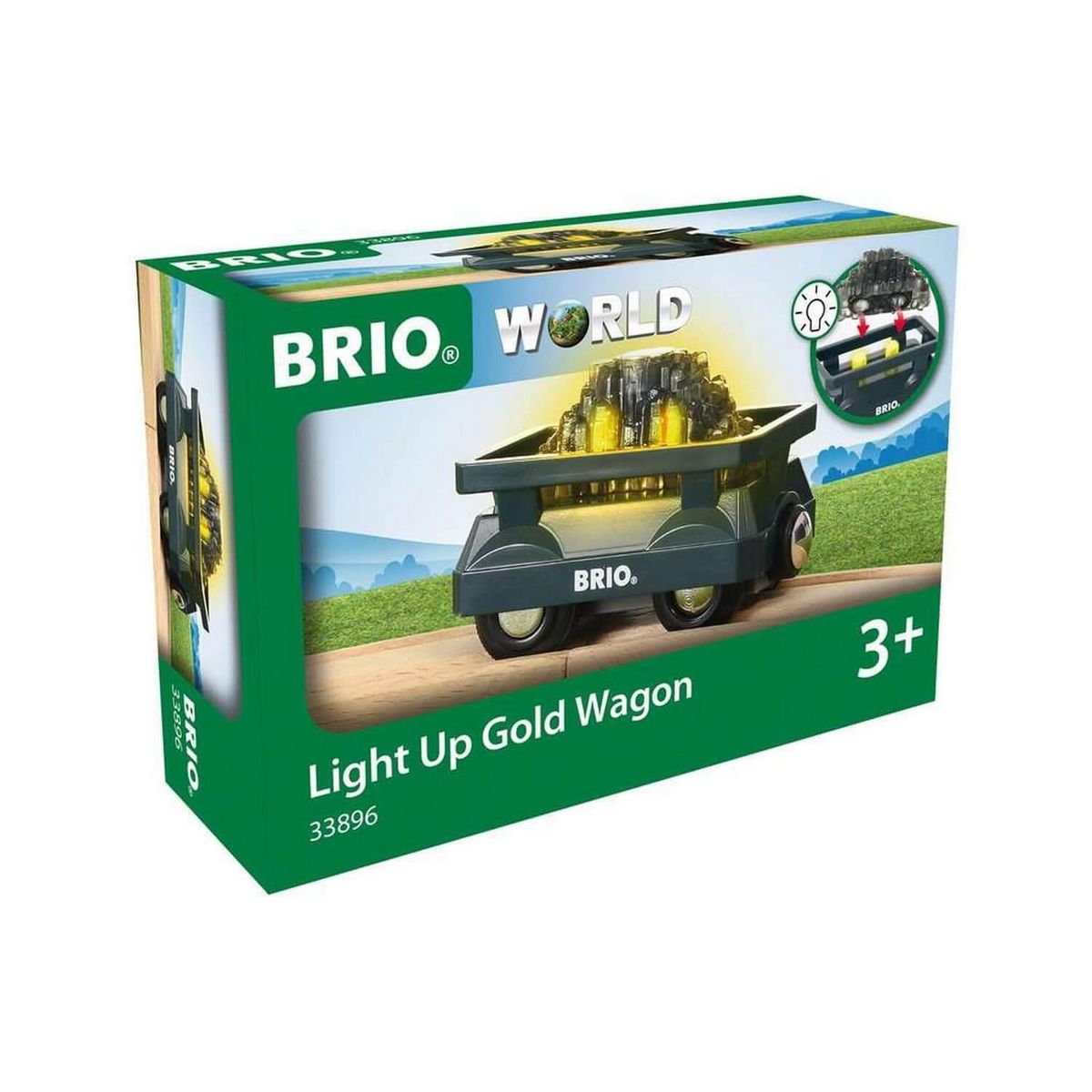 Brio Wagon Lumineux Charge d'Or