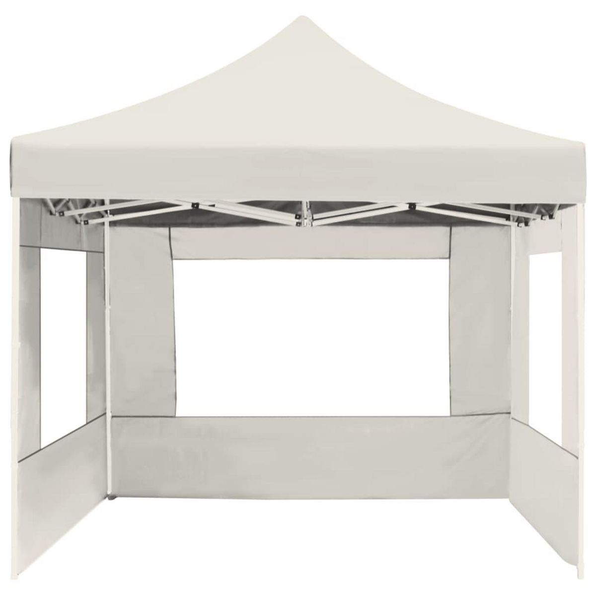 VIDAXL Tente de reception pliable avec parois Aluminium 4,5x3 m Creme