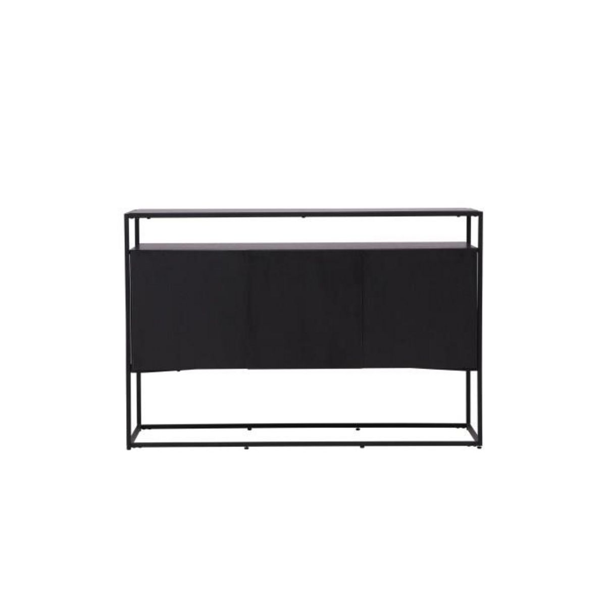 Paris Prix Buffet 3 Portes en Teck  Kingsport  120cm Noir