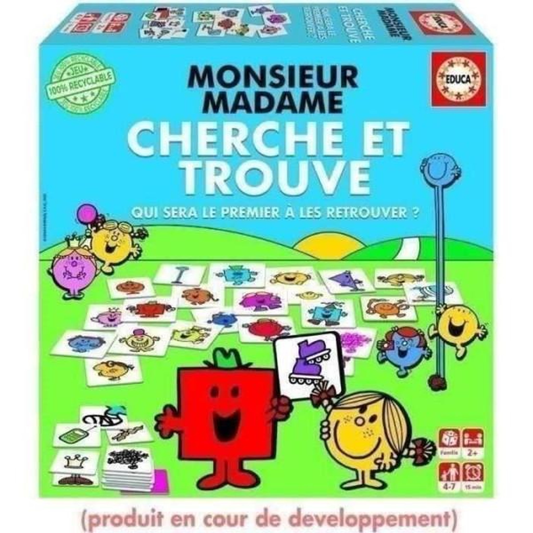 EDUCA Jeu d'apprentissage - EDUCA - Monsieur Madame - Cherche Et Trouve
