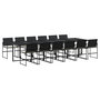 Voir la diapositive 2 : VIDAXL Ensemble a manger de jardin 13 pcs coussins noir resine tressee