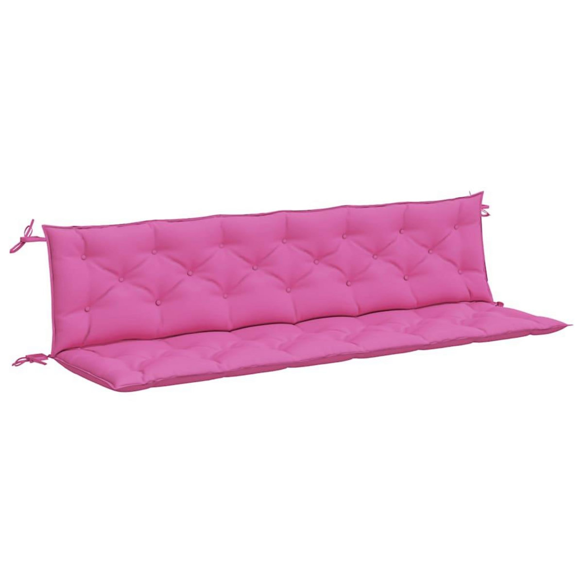 VIDAXL Coussins de banc de jardin lot de 2 rose 200x50x7 cm tissu
