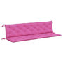Voir la diapositive 2 : VIDAXL Coussins de banc de jardin lot de 2 rose 200x50x7 cm tissu