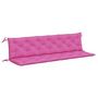 Voir la diapositive 2 : VIDAXL Coussins de banc de jardin lot de 2 rose 200x50x7 cm tissu