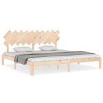 VIDAXL Cadre de lit sans matelas 200x200 cm bois massif de pin