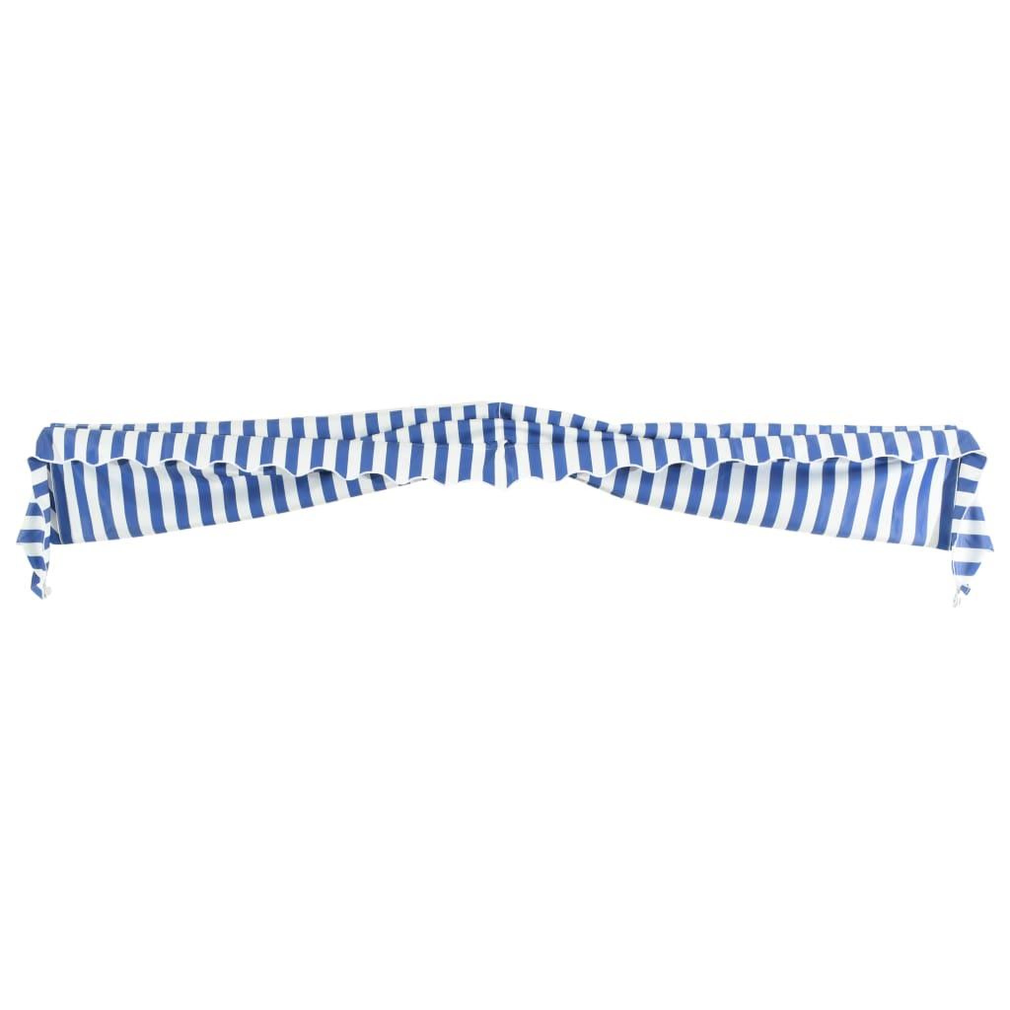 Voir la diapositive 5 : VIDAXL Auvent de bistro 350x120 cm Bleu et blanc