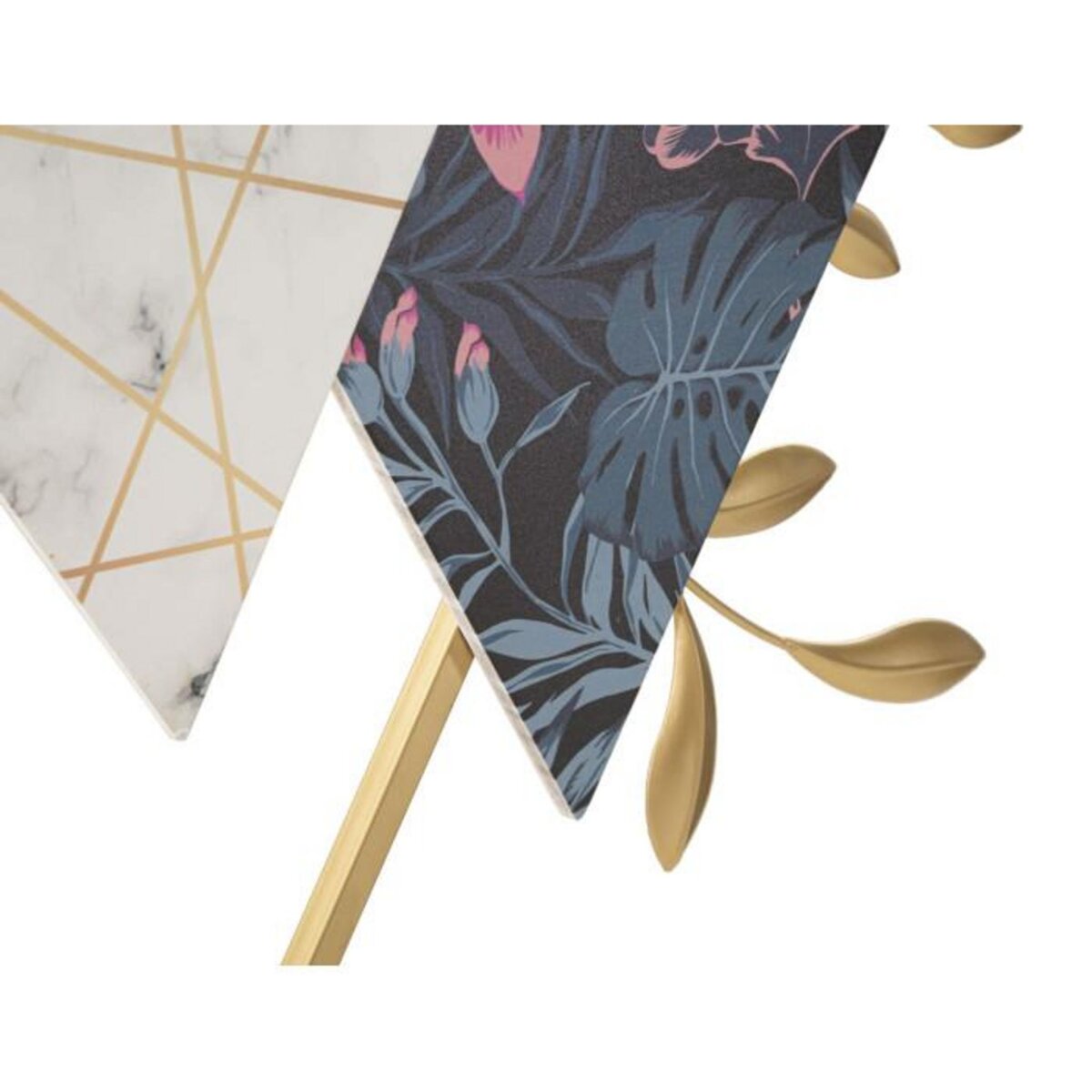 Paris Prix Horloge Murale en Métal  Triangle  75cm Multicolore