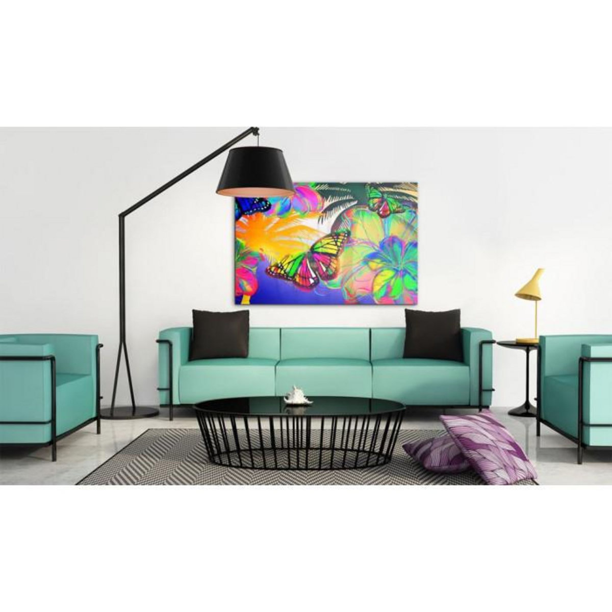 Paris Prix Tableau Imprimé  Papillons Exotiques