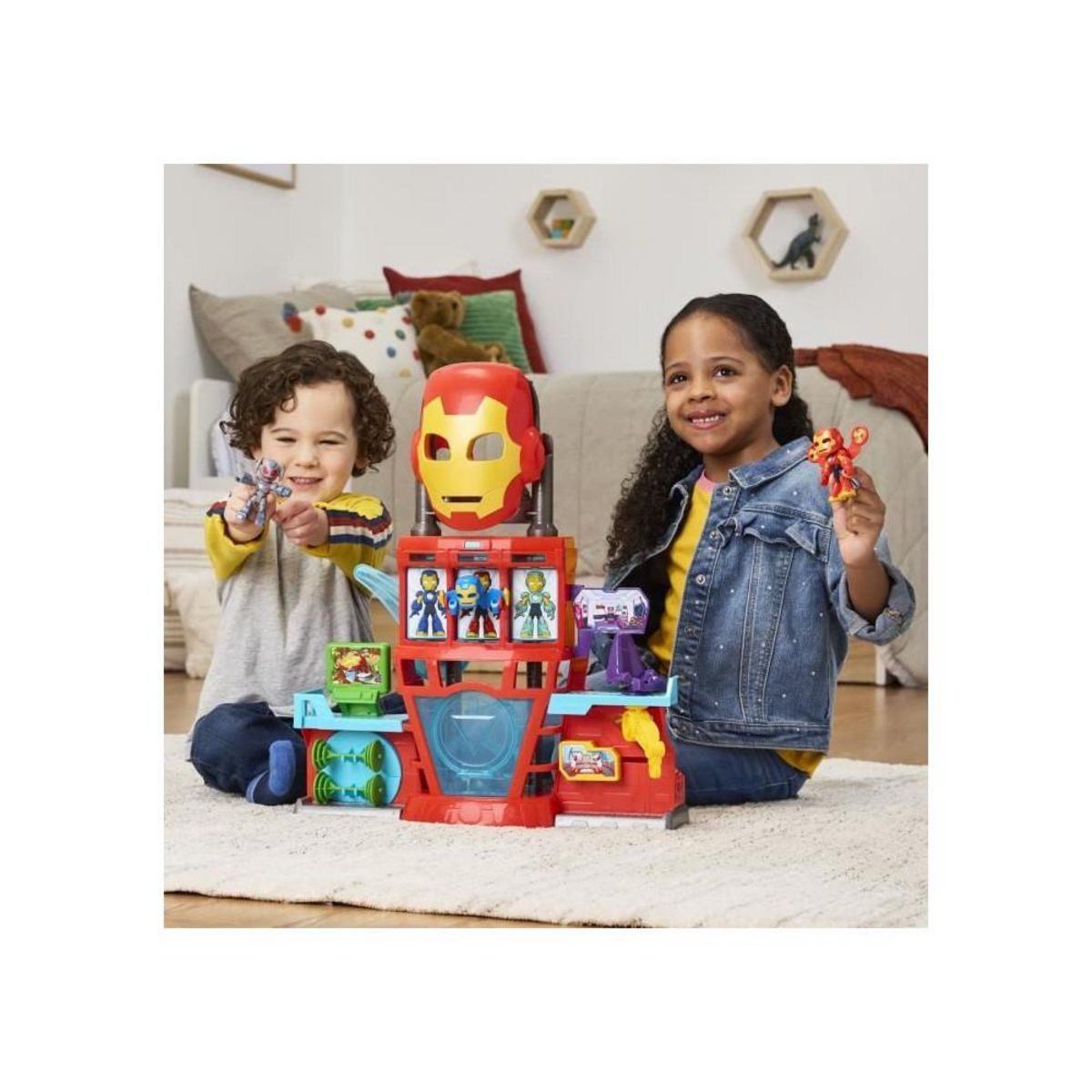 HASBRO QG d'Iron Man, coffret électronique pour enfant, Marvel Iron Man and his Awesome Friends, des 4 ans