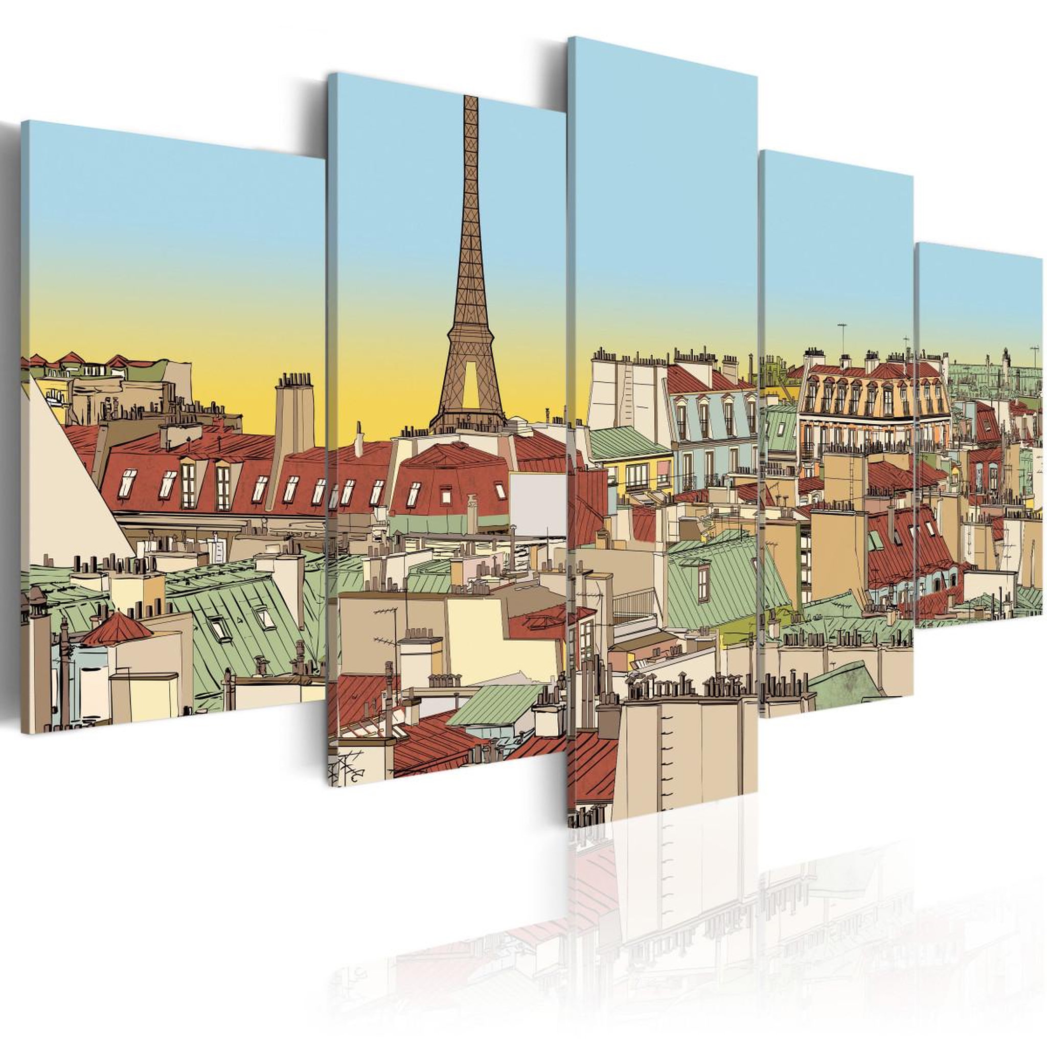 Voir la diapositive 1 : Paris Prix Tableau imprimé  image idyllique de paris