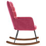 Voir la diapositive 5 : VIDAXL Chaise a bascule Rouge bordeaux Velours