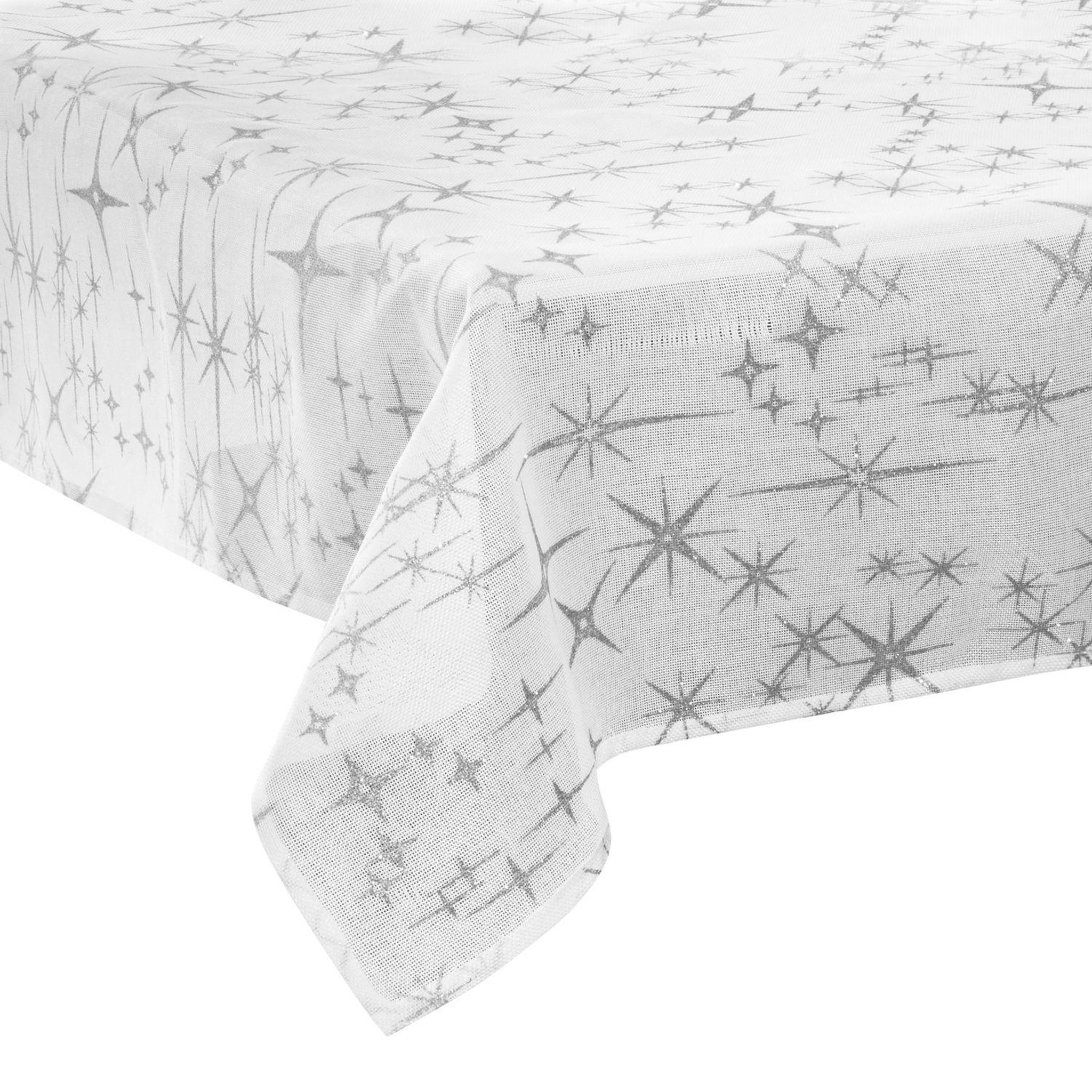 Voir la diapositive 1 : FEERIC LIGHT & CHRISTMAS Nappe étoiles de noël caneva