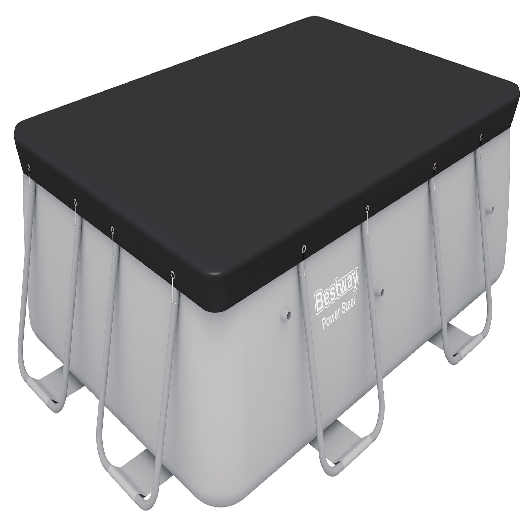 BESTWAY Bâche 4 saisons pour piscine Rectangulaire Power Frame 2,82 x 1,96 m 
