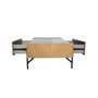 Voir la diapositive 5 : CONCEPT USINE Table basse en bois clair avec 2 grands tiroirs SEQUOIA