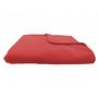 Voir la diapositive 4 : FUTURE HOME Lot 2 plaids gris et rouge polyester 130x150cm COOL