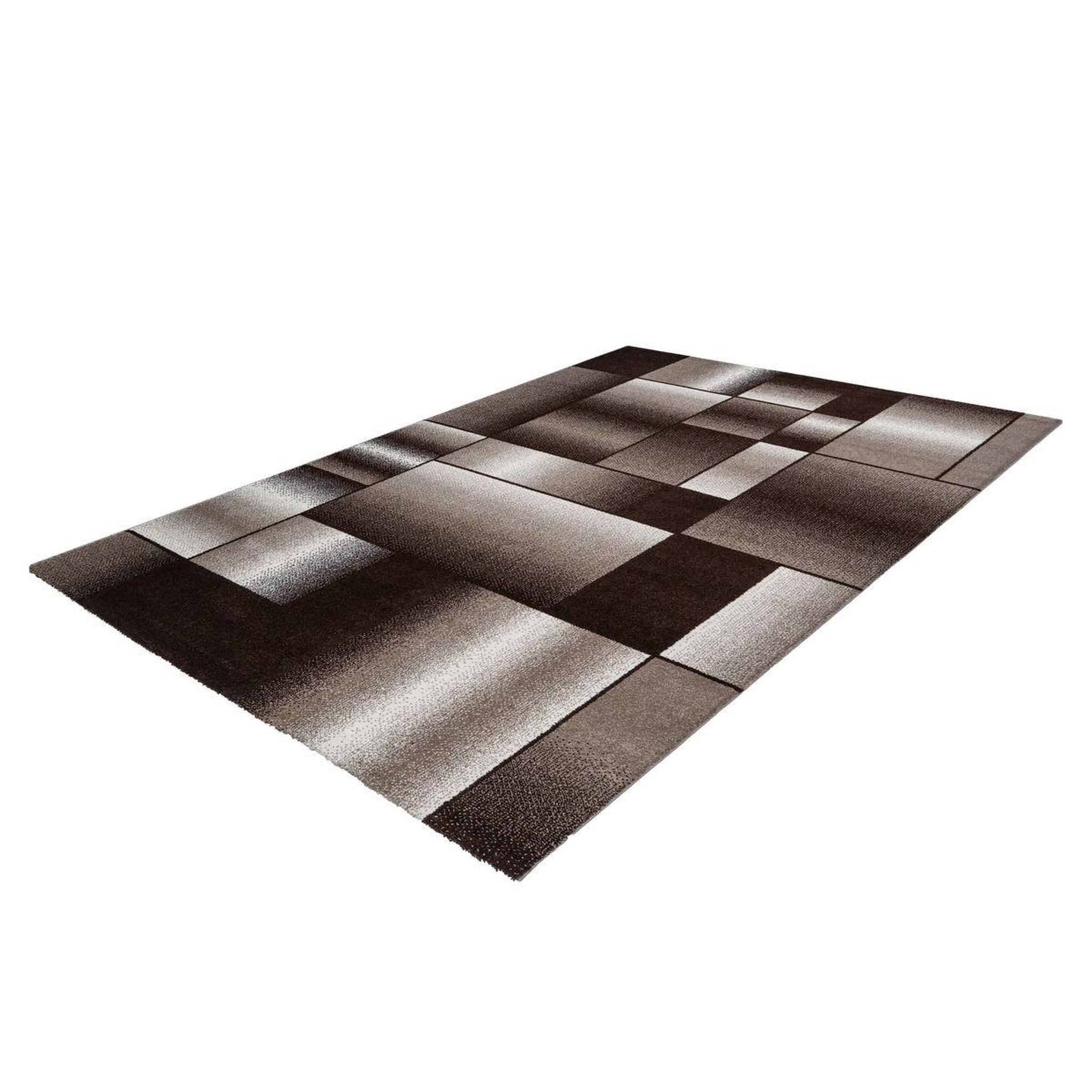 Voir la diapositive 4 : Paris Prix Tapis Tissé à Poils Courts  Broadway III  Marron & Beige