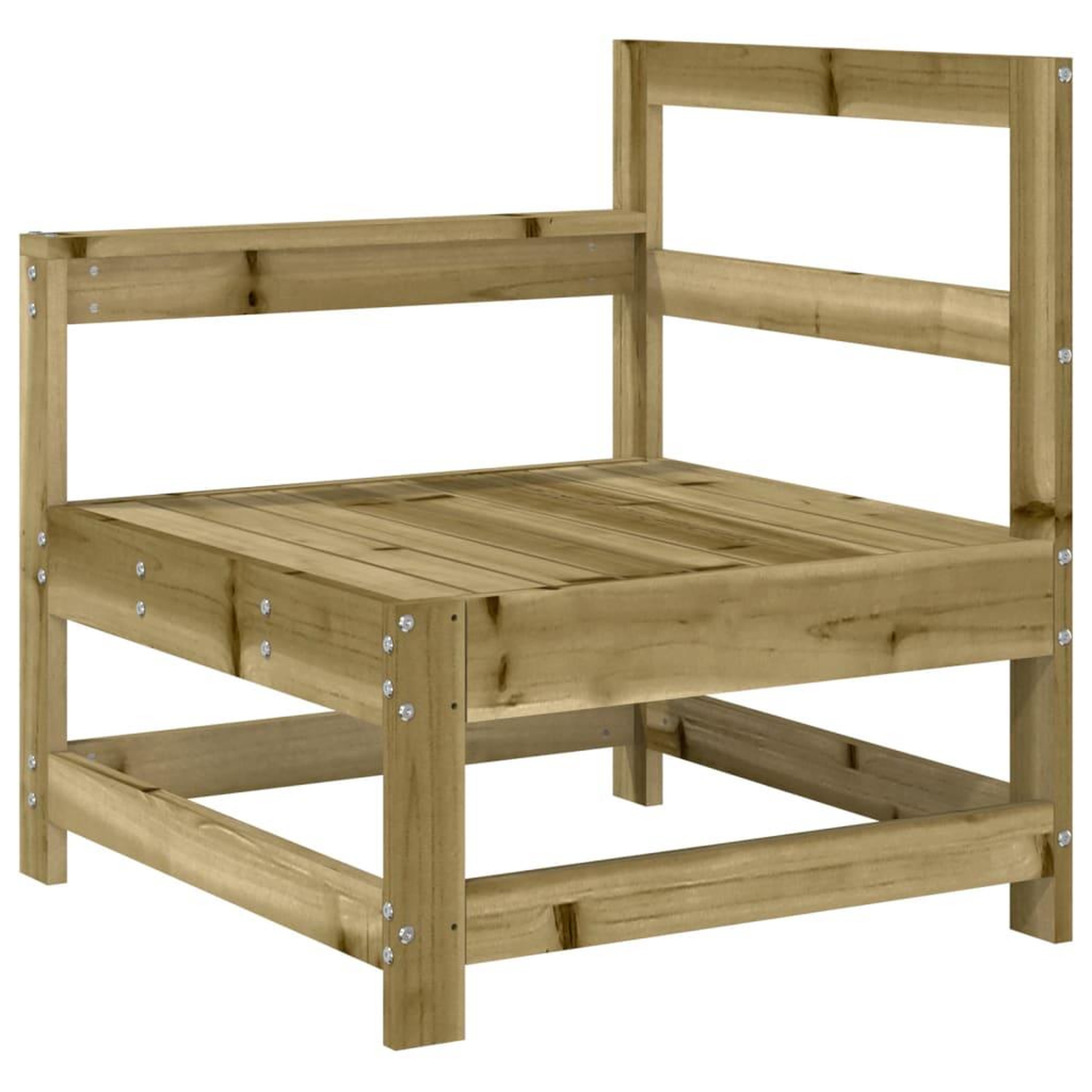 Voir la diapositive 4 : VIDAXL Salon de jardin 5 pcs bois de pin impregne