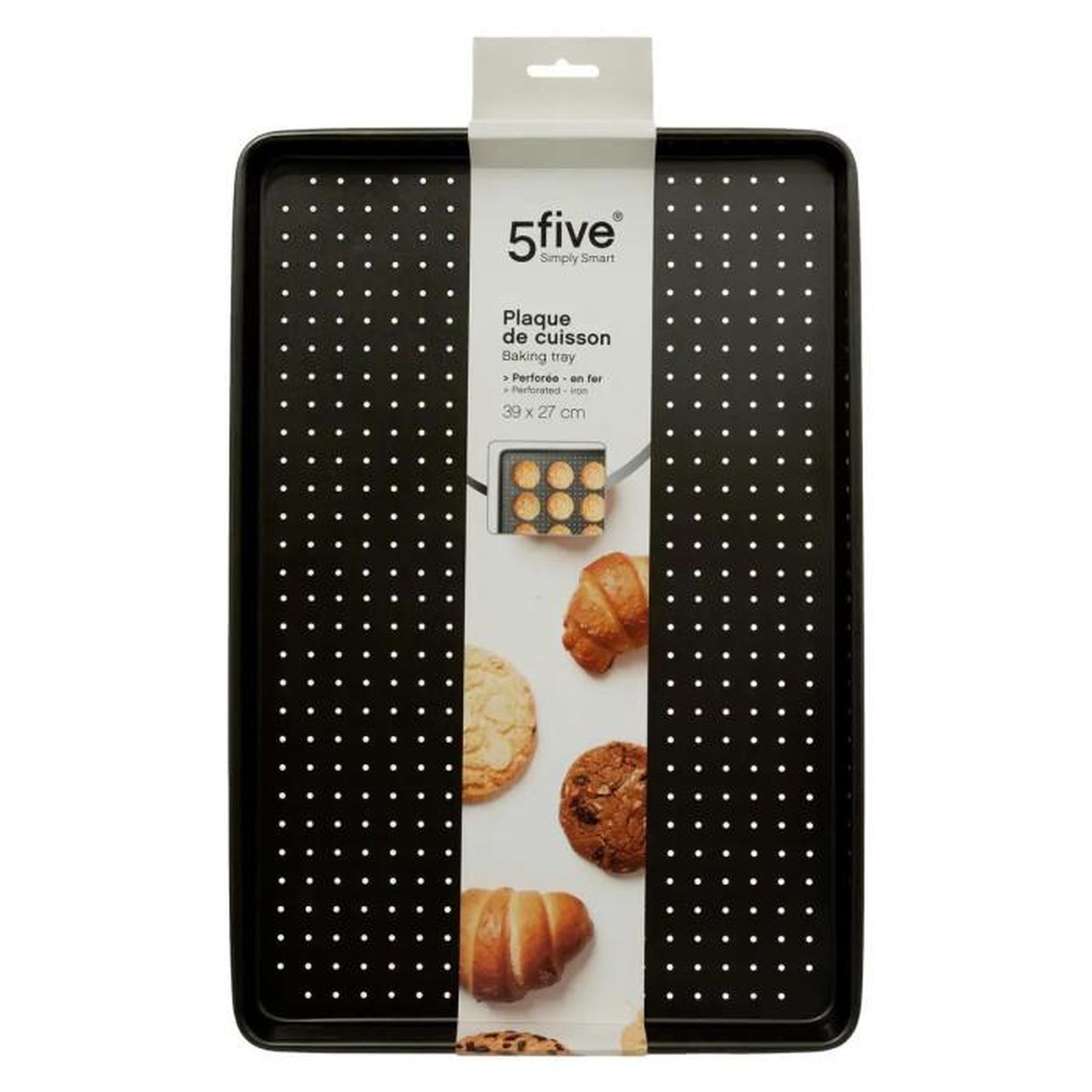 Voir la diapositive 3 : FIVE Plaque de Cuisson  Perforée  39cm Noir