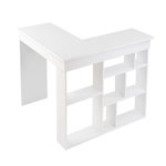 Habitat et Jardin bureau en bois  Vesper  130 x 120 x 72 cm - Blanc naturel