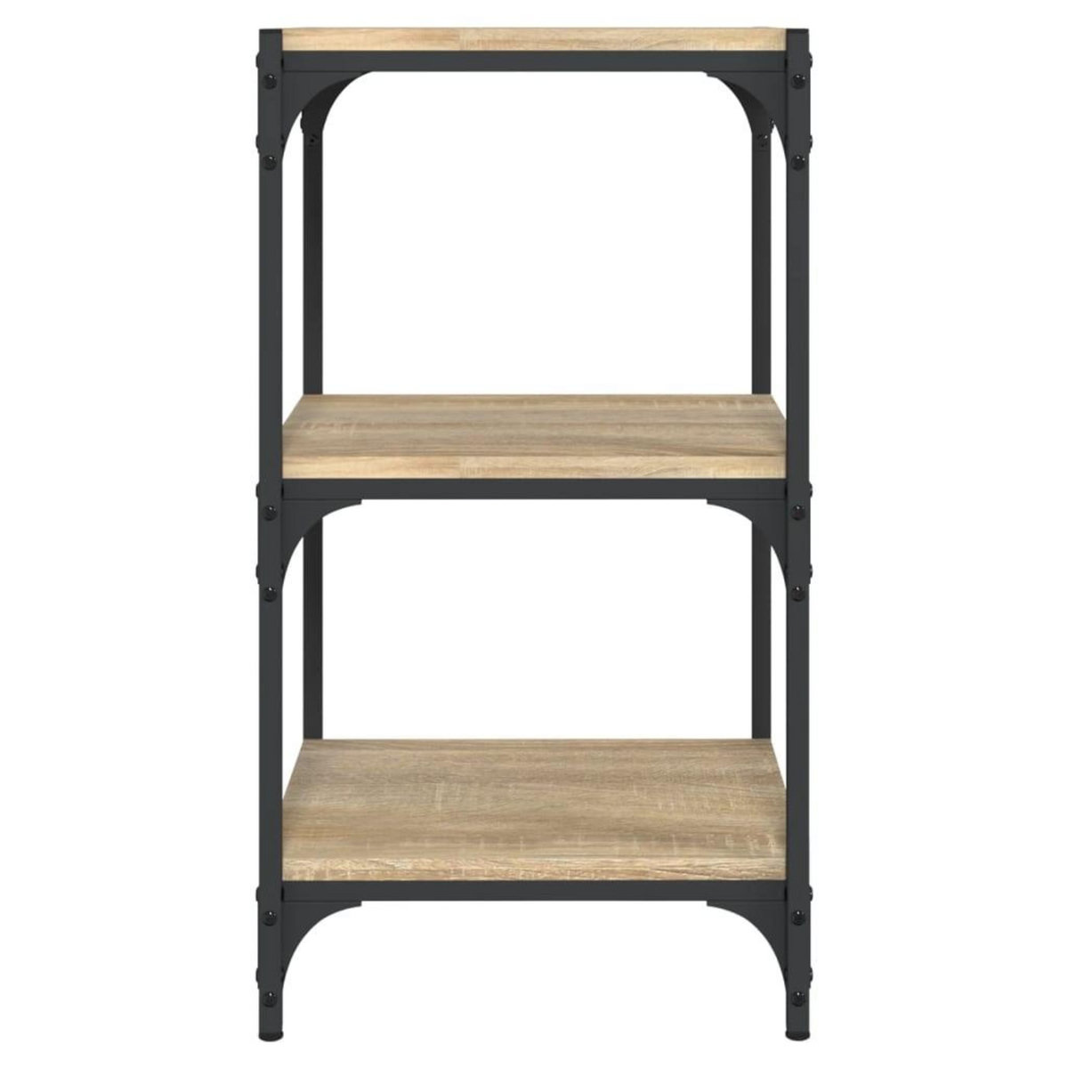 VIDAXL Bibliotheque Chene Sonoma 40x33x70,5 cm Bois d'ingenierie acier