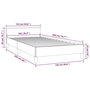 Voir la diapositive 6 : VIDAXL Cadre de lit sans matelas noir 100x200 cm velours