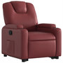 Voir la diapositive 4 : VIDAXL Fauteuil inclinable Rouge bordeaux Similicuir