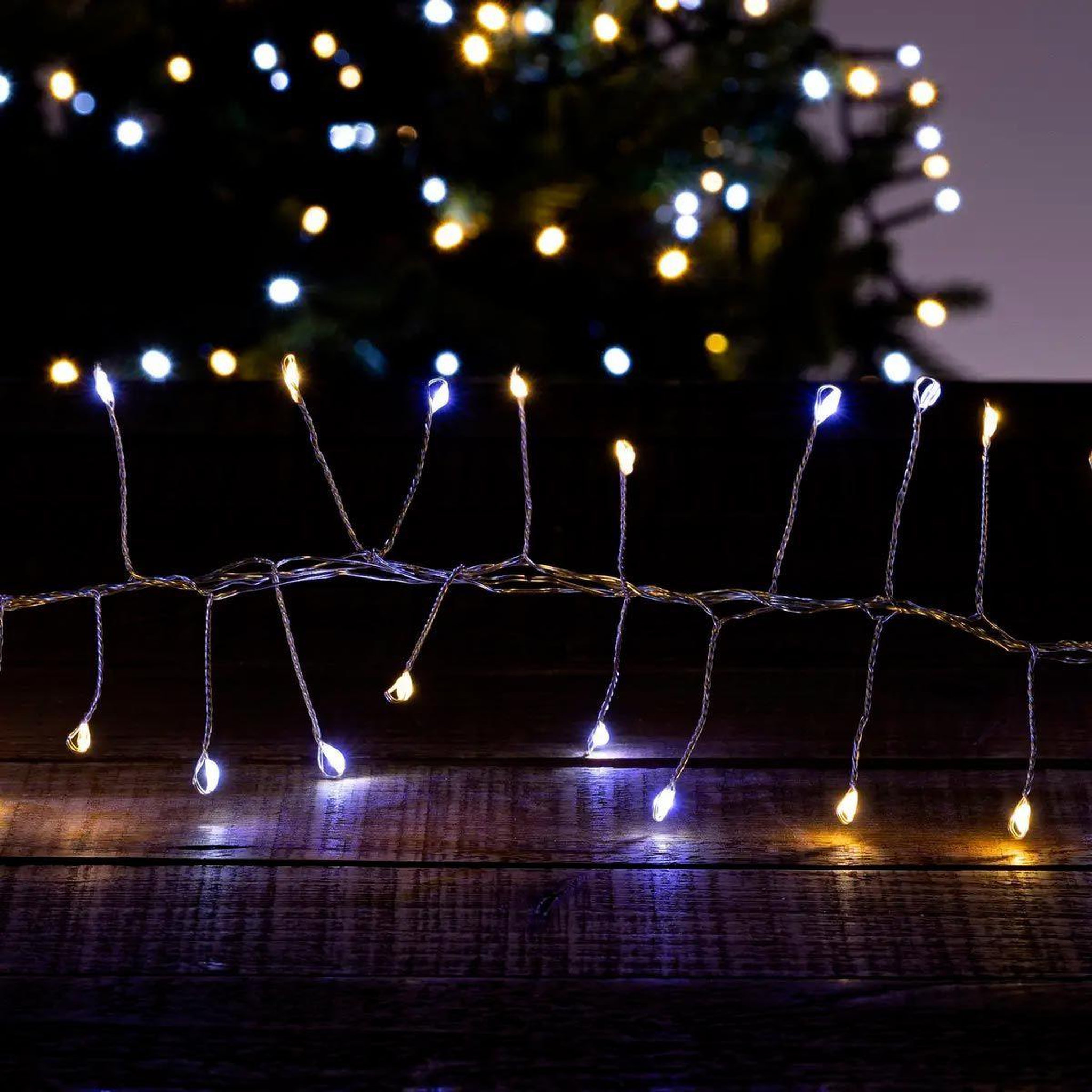FEERIC LIGHT & CHRISTMAS Guirlande lumineuse led  extérieur  5m blanc chaud & froid