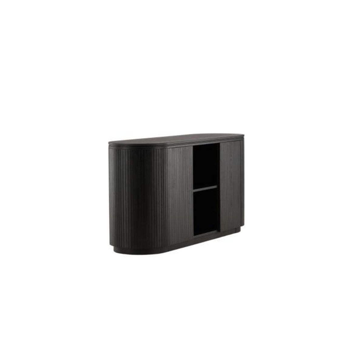 Paris Prix Buffet Design Nervuré  Fjallbacka  160cm Noir